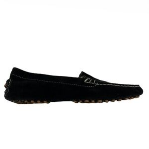 M. Gemi Black Suede Driving‎ Loafer Shoe Womens Made in Italy